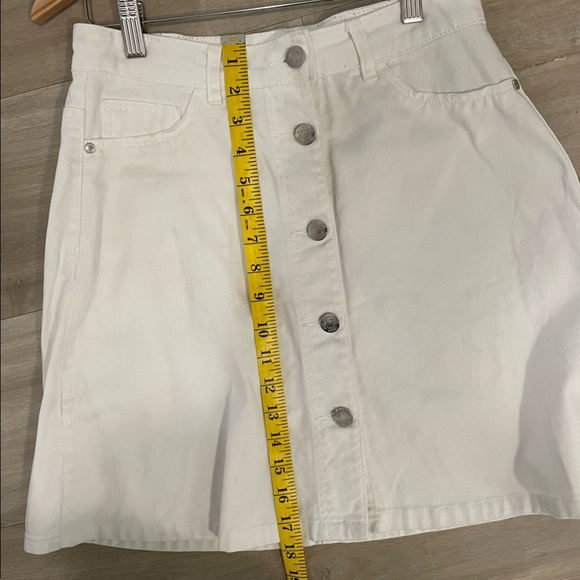 Noisy May, Mini Skirt, A-Line, Small, White - Picture 7 of 8